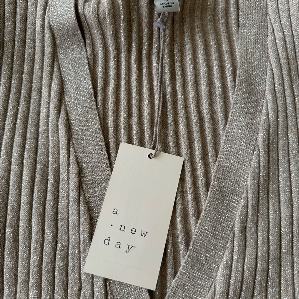 A New Day Women's Ribbed Cardigan with Sparkle shimmer - Picture 3 of 5